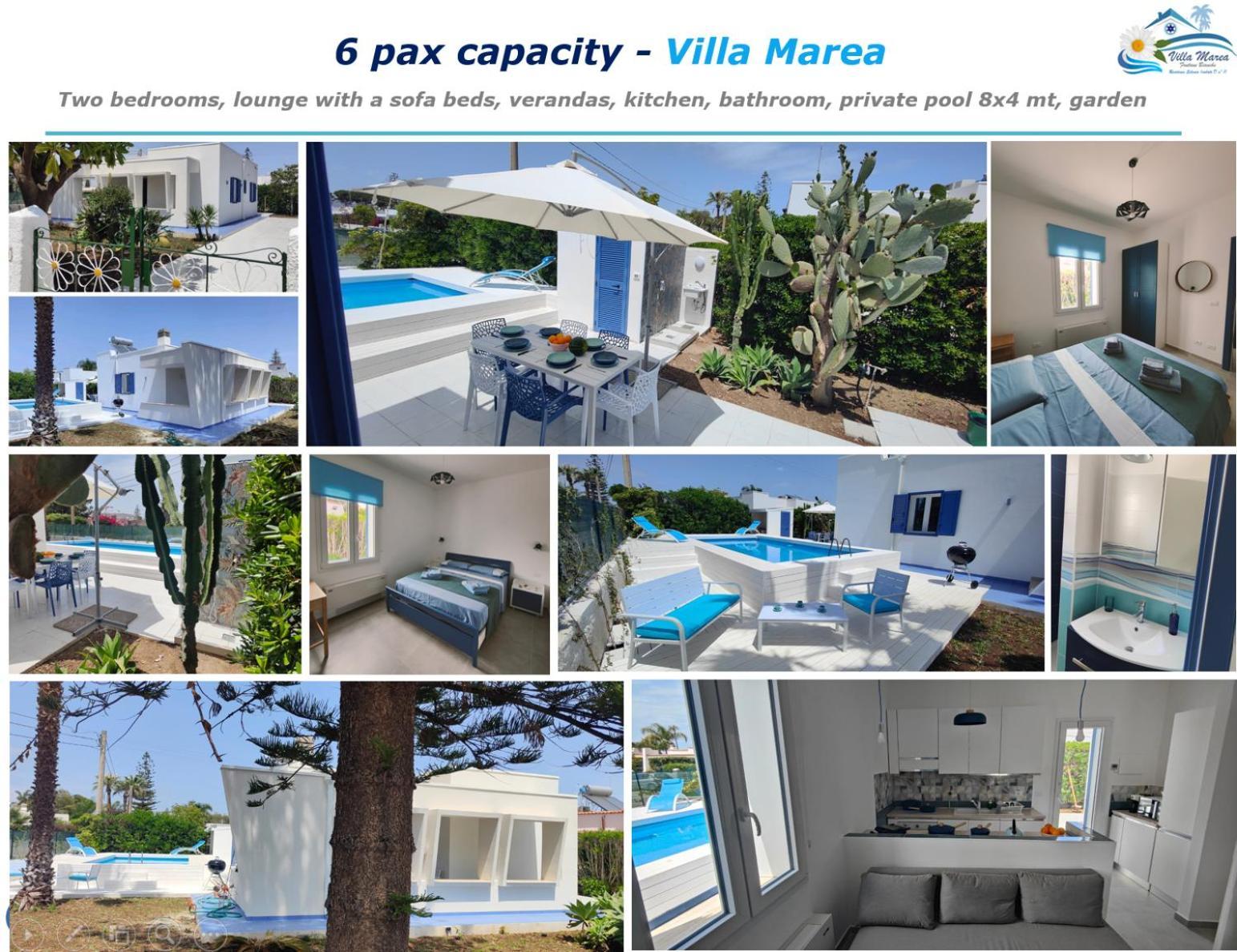 Pool Seaside Relais - Ville Ninfea, Marea, Rosa E Cassiopea Fontane Bianche Extérieur photo