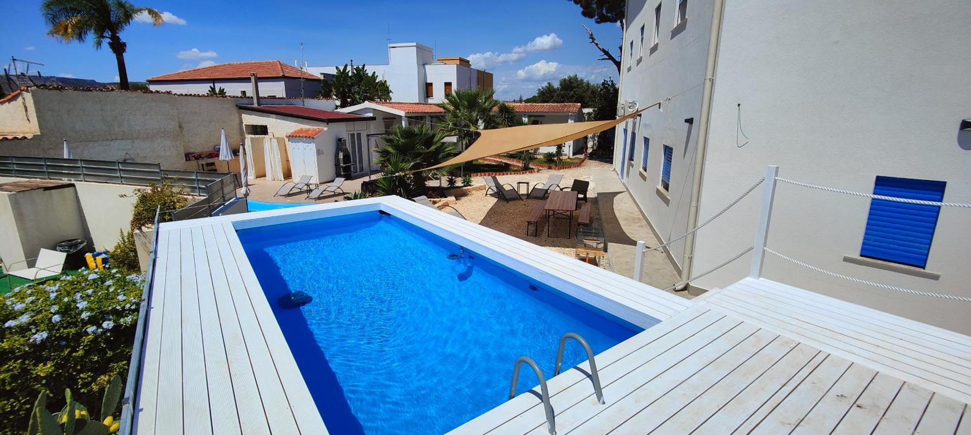 Pool Seaside Relais - Ville Ninfea, Marea, Rosa E Cassiopea Fontane Bianche Extérieur photo