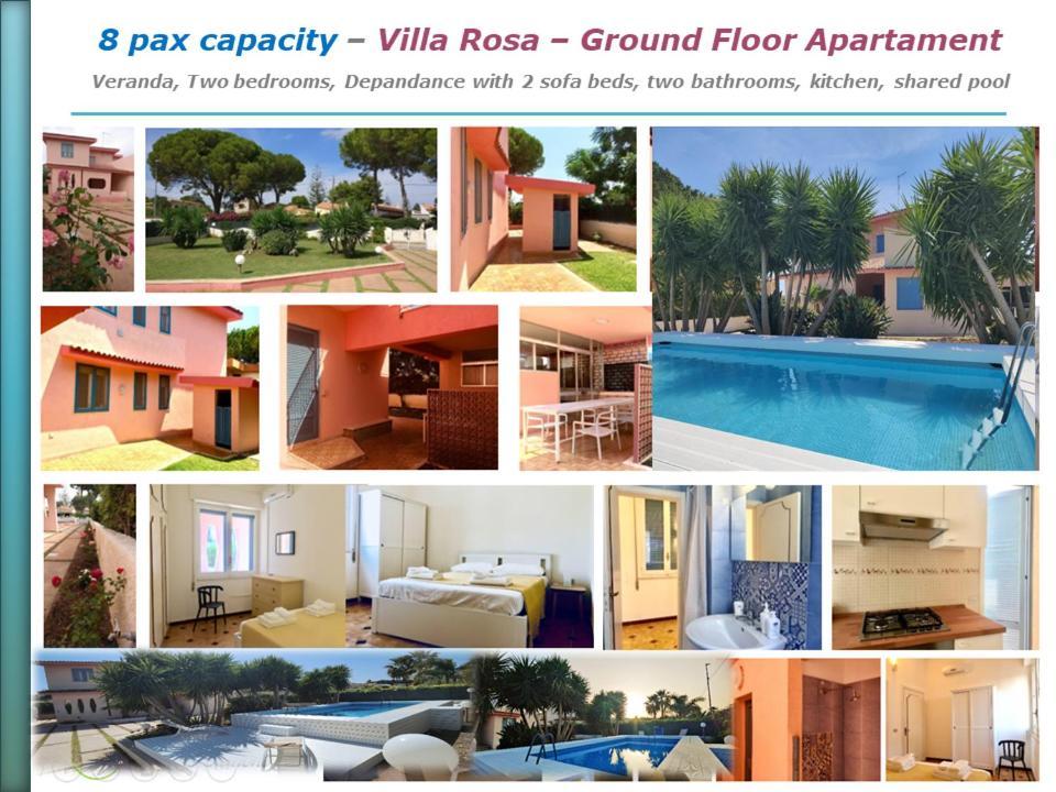 Pool Seaside Relais - Ville Ninfea, Marea, Rosa E Cassiopea Fontane Bianche Extérieur photo