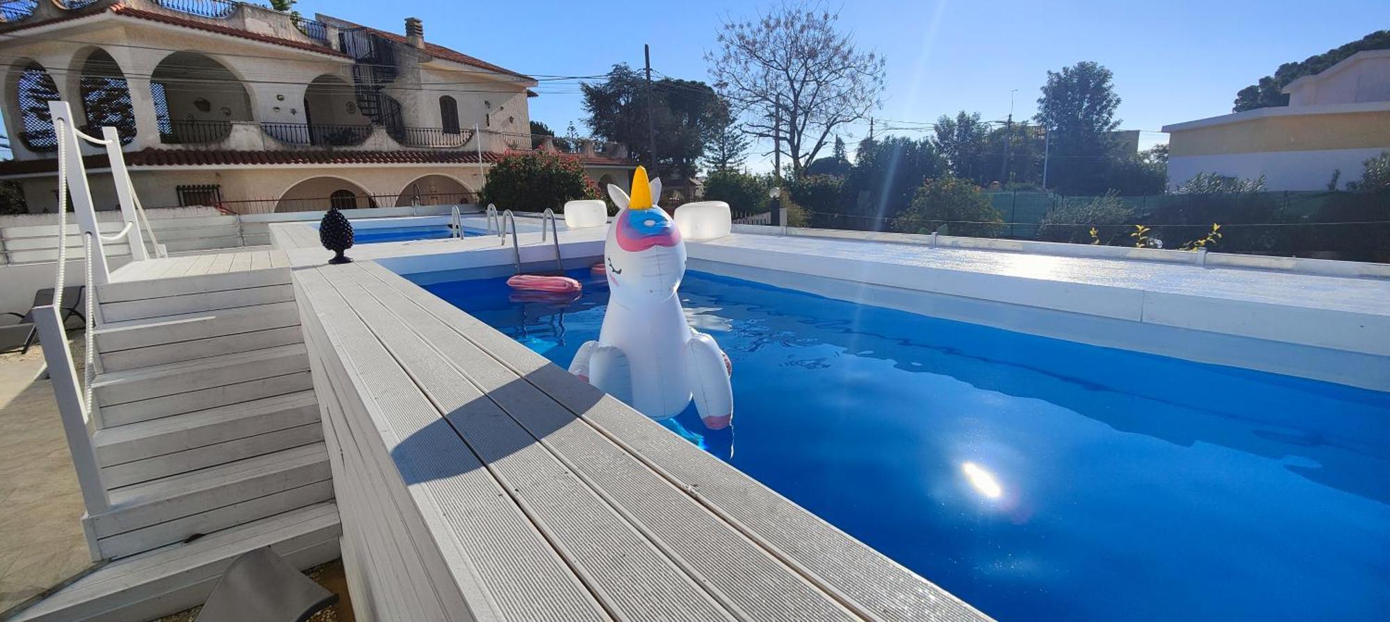 Pool Seaside Relais - Ville Ninfea, Marea, Rosa E Cassiopea Fontane Bianche Extérieur photo